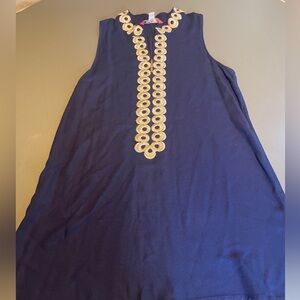 LILLY PULITZER NAVY JANE SHIFT DRESS